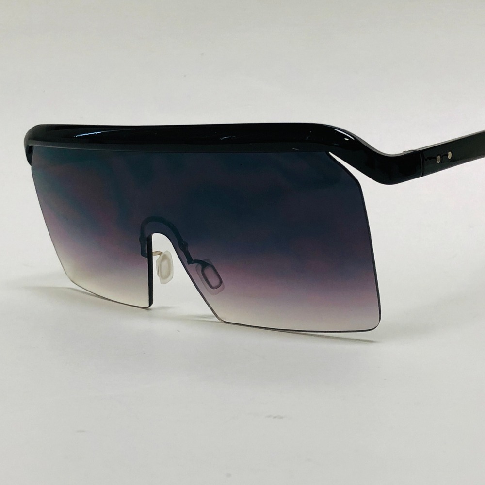 Shield Sunglasses Oversized Rimless Visor One Piece‎ Lens Fashion Shades Gafas